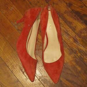 Burnt Orange Coach heels
